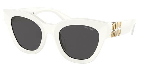 lentes miu miu blancos|Gafas de sol Miu Miu Manière Lentes Blancas Con Acabado .